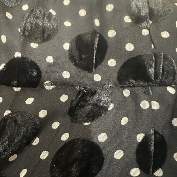 Hutch Black Burnout Velvet Slip Maxi Dress SIZE 0 Polkadot Ruffle Slit Gown $363 - Picture 12 of 12